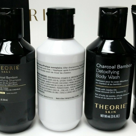 Theorie Charcoal Bamboo Detox Shampoo Conditioner Discovery Ed. Travel Size Kit - Picture 5 of 5